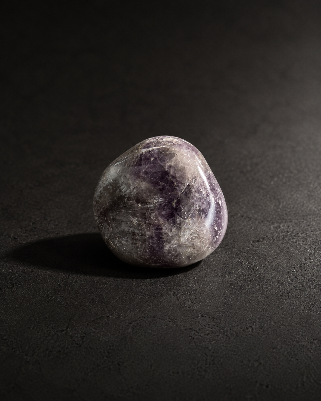 Amethyst tumbled stone