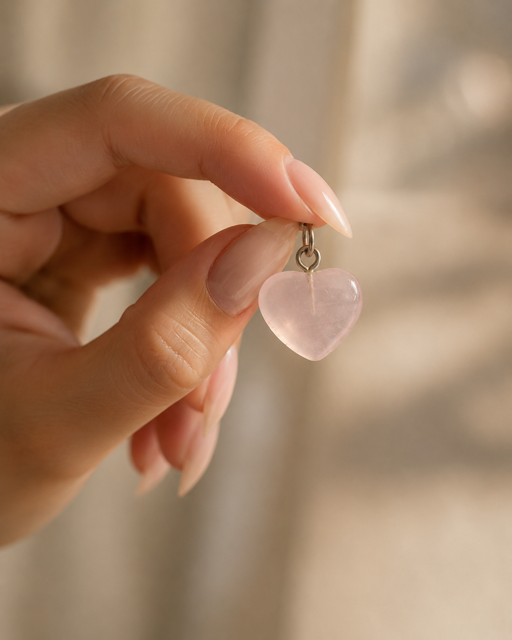 Rose quartz pendant