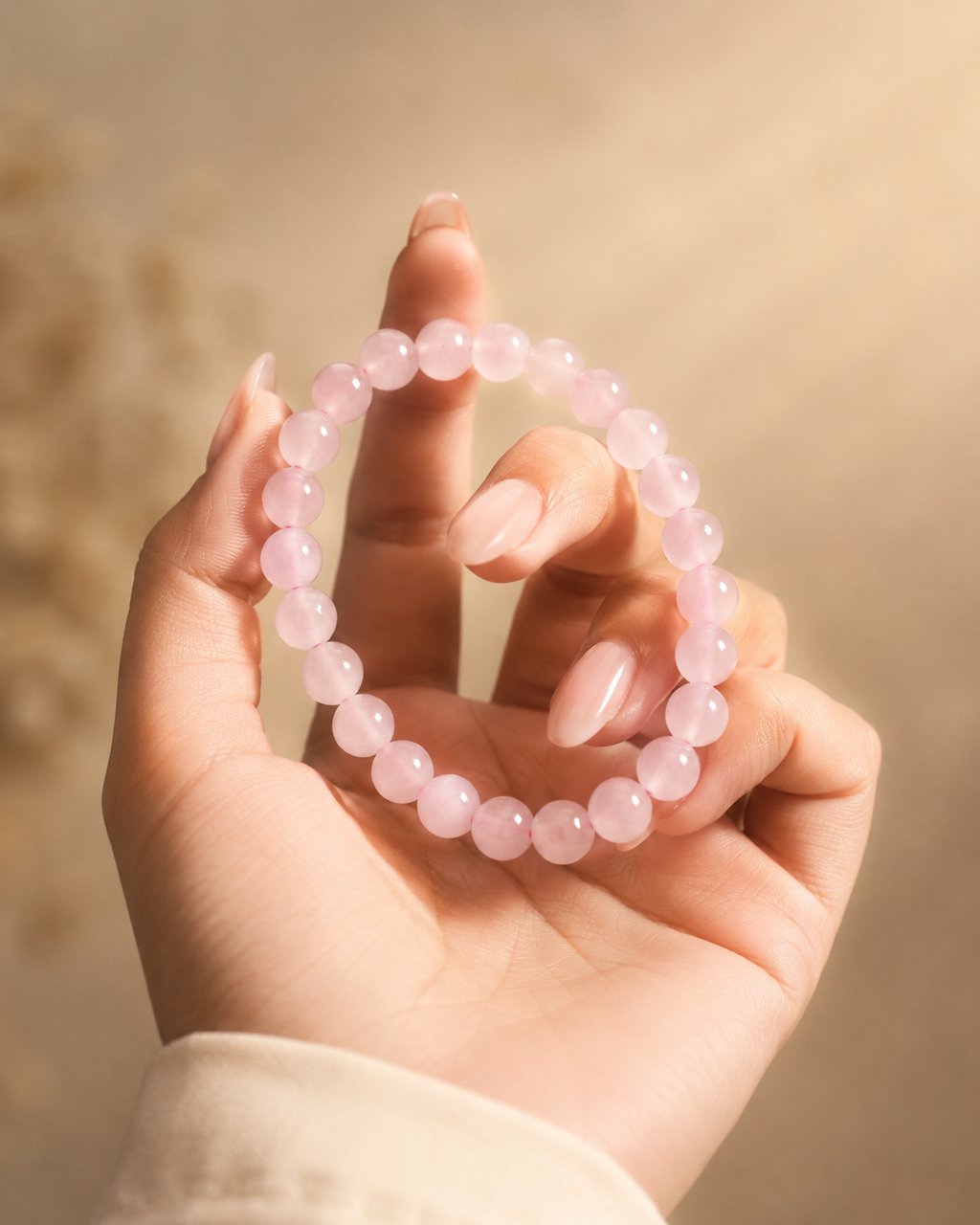 Natural Rose Quartz Bracelet