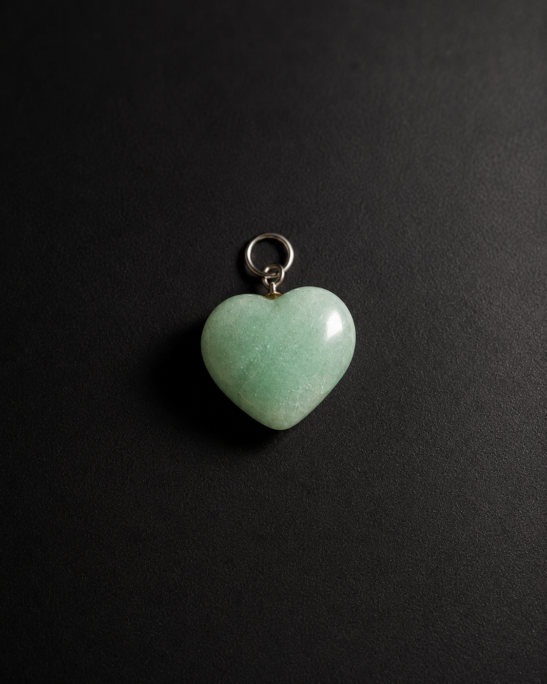 Natural Green Aventurine Heart Pendant