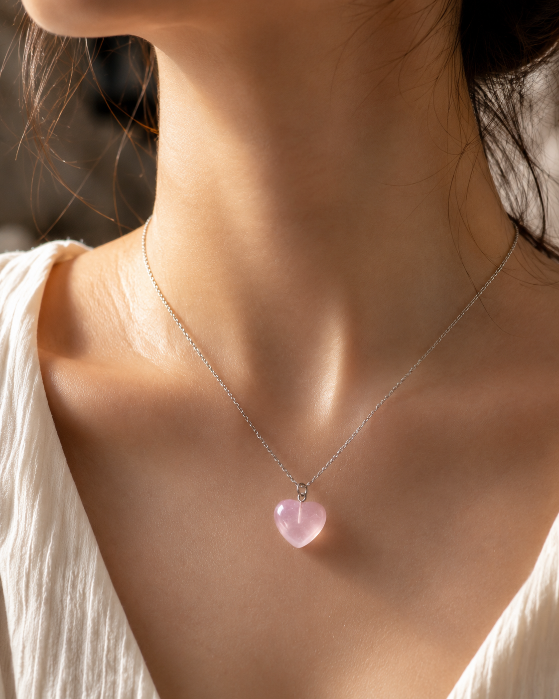 Rose quartz pendant
