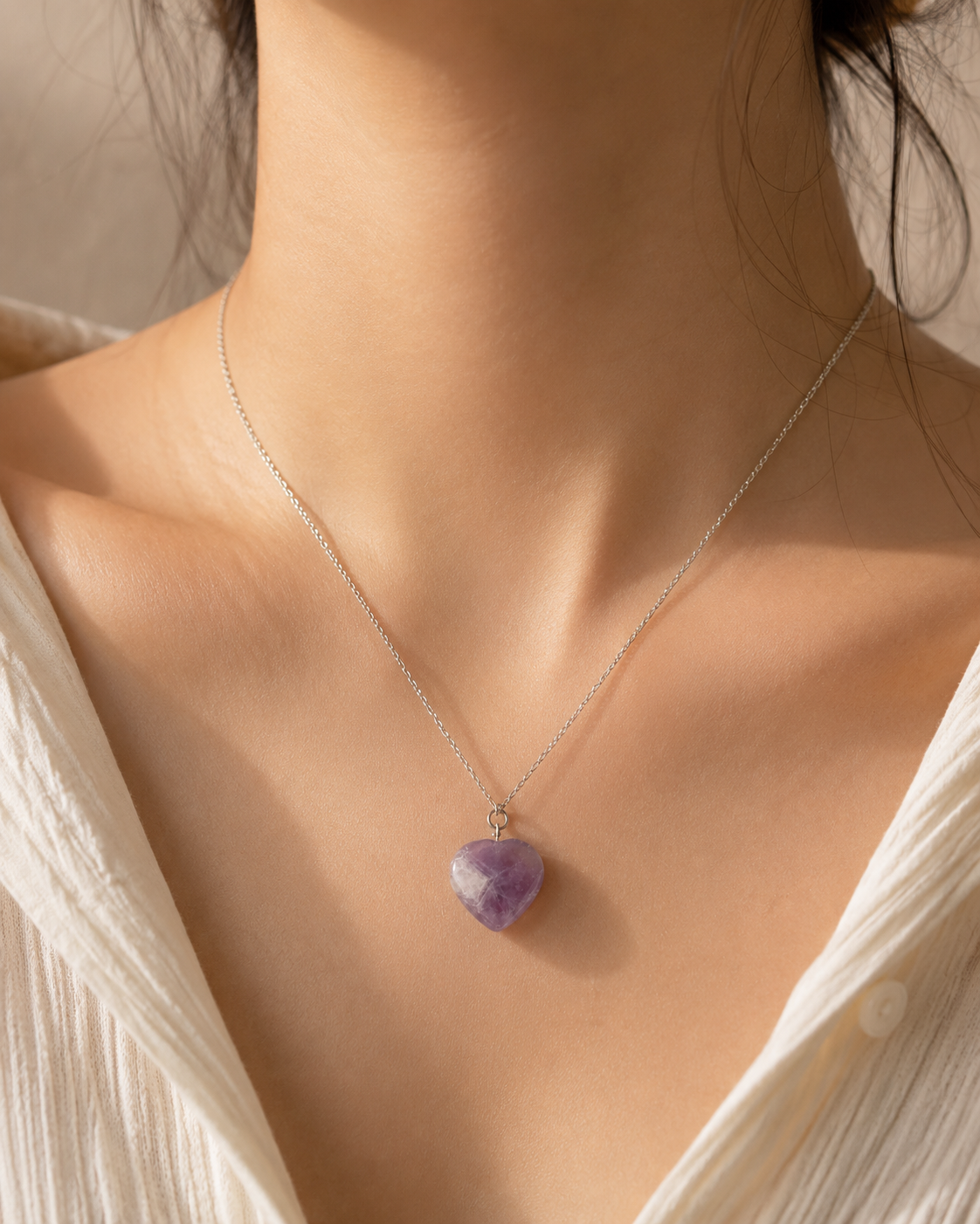 Amethyst stone pendant