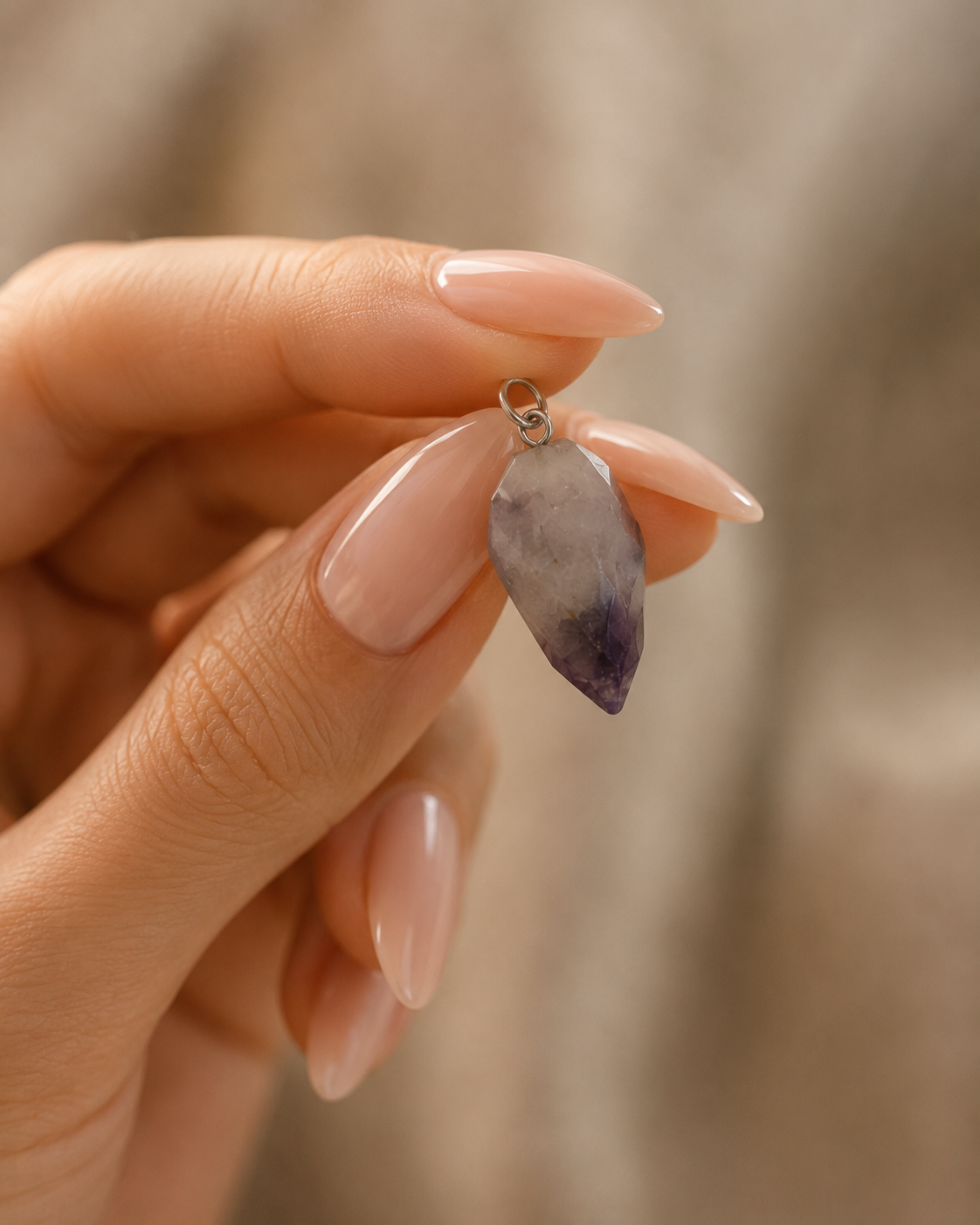 Amethyst Drop Pendant