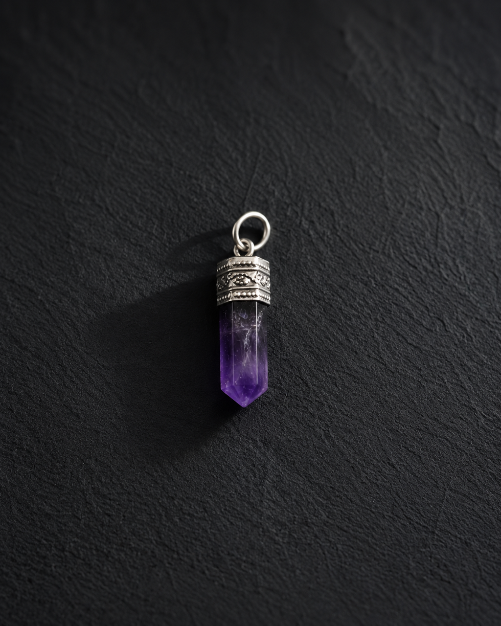 Amethyst Pencil Pendant