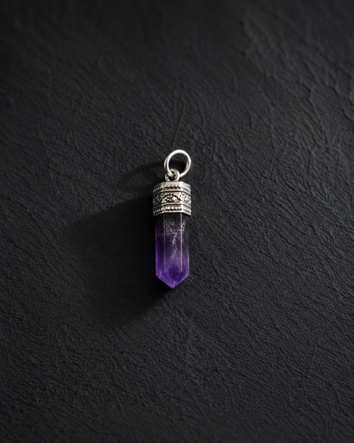 Amethyst Pencil Pendant